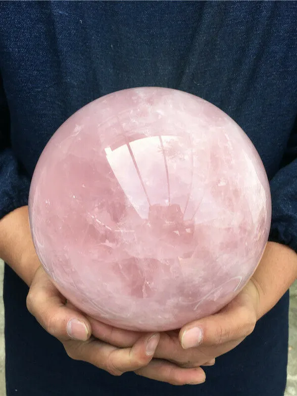 Whimsical Witch Rose Quartz Crystal Sphere