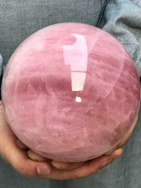 Whimsical Witch Rose Quartz Crystal Sphere