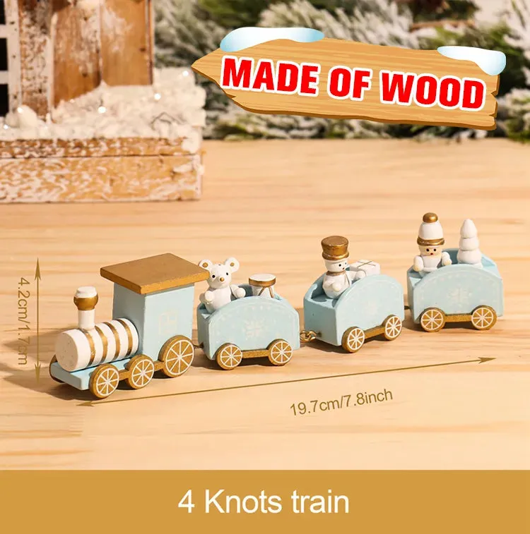 Wooden/Plastic Train Christmas Ornament Merry Christmas Decoration For Home  Xmas Gifts Noel Natal Navidad New Year