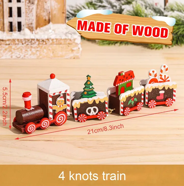 Wooden/Plastic Train Christmas Ornament Merry Christmas Decoration For Home  Xmas Gifts Noel Natal Navidad New Year
