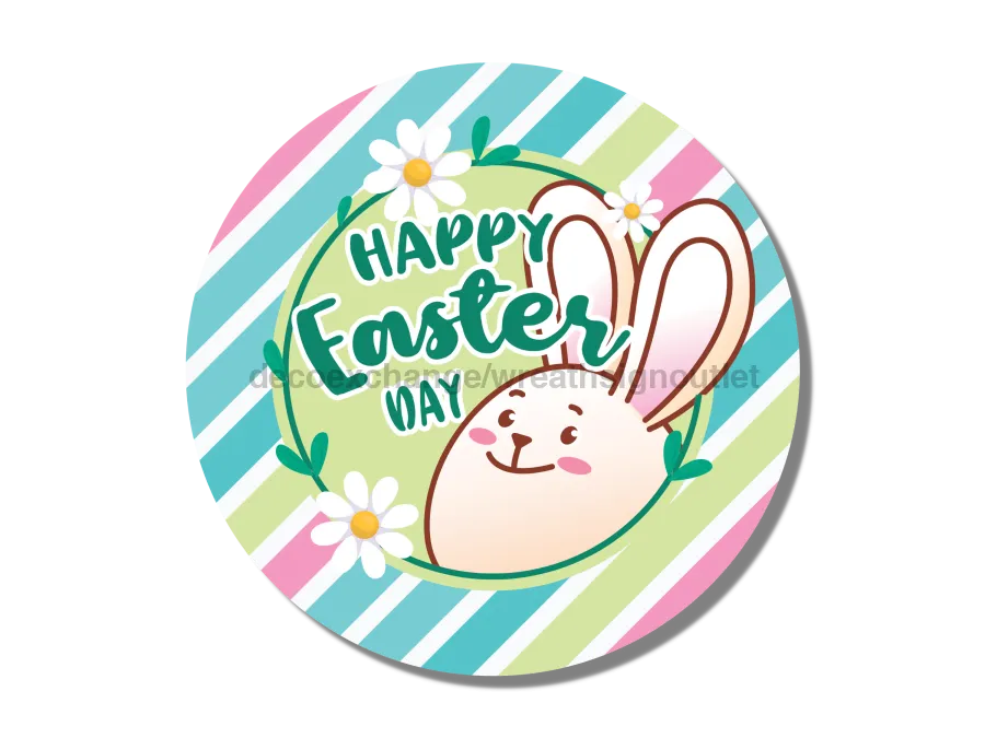 Wreath Sign, Pastel Easter Sign, Easter Bunny Sign, DECOE-464-B, Sign For Wreath, DecoExchange